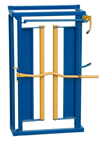 Econ-o-matic Head Gate — self-catch, roller pipes, silent friction latch, available right or left hand