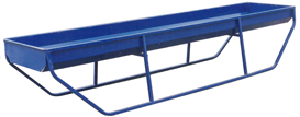 10-foot Metal Feed Bunk — heavy duty 16 gauge steel