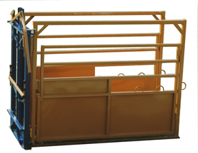 Heavy Duty Working and AI Chute — automatic head gate, swinging side doors